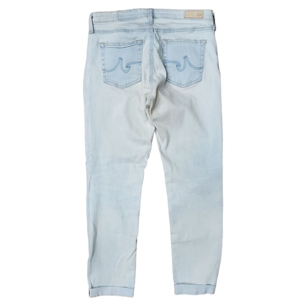 ADRIANO GOLDSCHMIED AG Jeans Women 29R Gray THE PRIMA ROLL UP Slim Tapered Denim